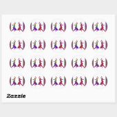 Stickers Ronde Kunstfotografie Graphics van Navin (Vel)