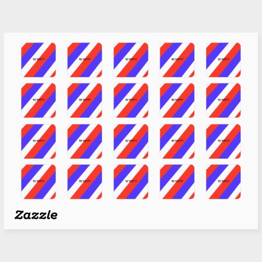 Stickers Rood wit en blauw (Vel)