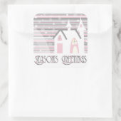 Stickers - Roze en grijze Wintry Scene (Tas)