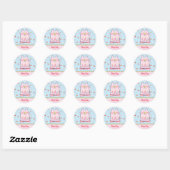 Stickers Roze kat Ballerina Chanukah-ronde (Vel)