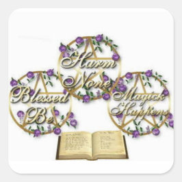 Stickers: Schaad je Geen Vierkante Sticker