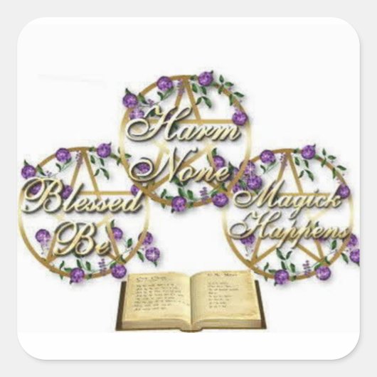 Stickers: Schaad je Geen Vierkante Sticker (Voorkant)