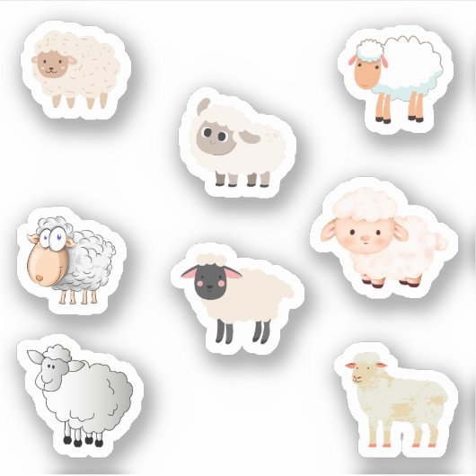 Stickers schapen (Voorkant)