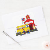 Stickers/School Vierkante Sticker (Envelop)