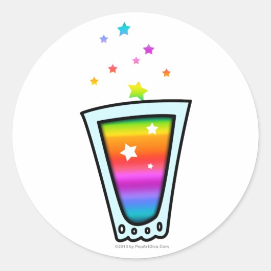 STICKERS - SHOT GLASS (Voorkant)