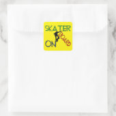 Stickers - Skater aan boord (Tas)