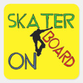 Stickers - Skater aan boord (Voorkant)