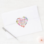 Stickers - Snoep harten regenboogliefde (Envelop)