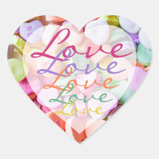 Stickers - Snoep harten regenboogliefde