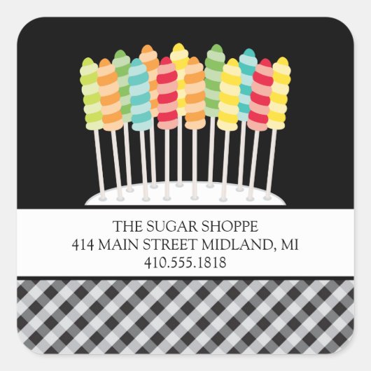 Stickers snoep Productlabel (Voorkant)