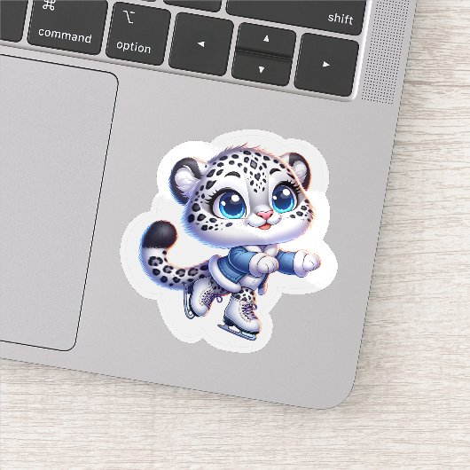 Stickers Snow Leopard Big Cat Anime Sport (Detail)