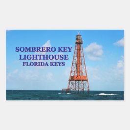 Stickers Sombrero Key Lighthouse, Florida Keys
