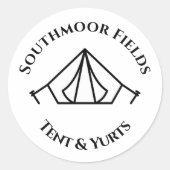 Stickers - Southmoor Fields Tent en Yurt Design (Voorkant)