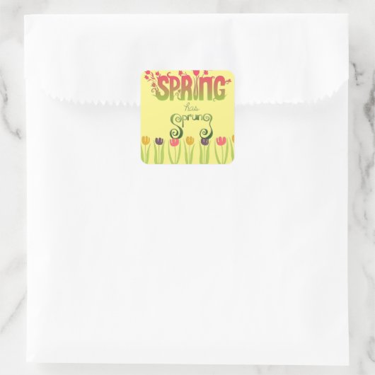 stickers "Spring Has Sprung" (Tas)