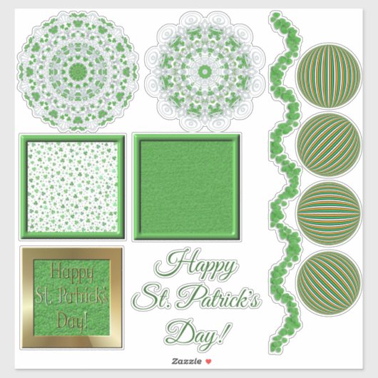 Stickers - St. Patrick's Day Collectie (Vel)