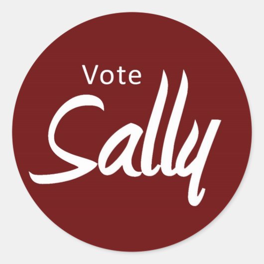 stickers - stem Sally (Voorkant)