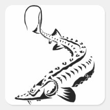 STICKERS - STURGEON - TRIBAL SHOVELNOSE