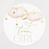Stickers, teamjongen, teammeisje onthullen labels (Design 1)