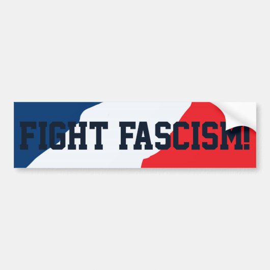 Stickers Tegen Fascisme Op Bumper (Voorkant)
