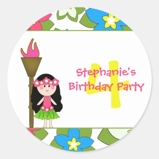 Stickers ter gelegenheid van het verjaardagsfeest (Voorkant)