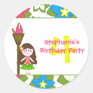 Stickers ter gelegenheid van het verjaardagsfeest 