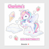 Stickers to a magical birthday party. (Vel)