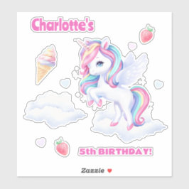 Stickers to a magical birthday party.