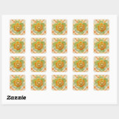 Stickers - Tulp populip op cheques (Vel)