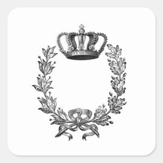 Stickers uit de Europese "Oude wereld" - Kroon/Wre (Voorkant)