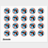STICKERS UIT GEBIEDEN ZONDER PISTOOL (Vel)