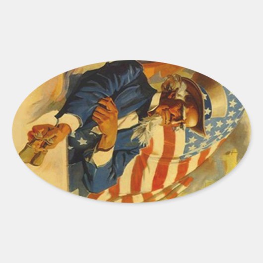 Stickers  Uncle Sam USA Reisbagage (Voorkant)