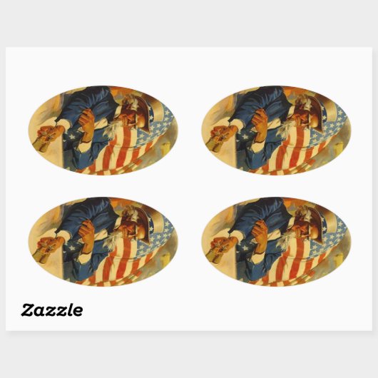 Stickers  Uncle Sam USA Reisbagage (Vel)