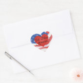 Stickers USA God Bless America Heart (Envelop)