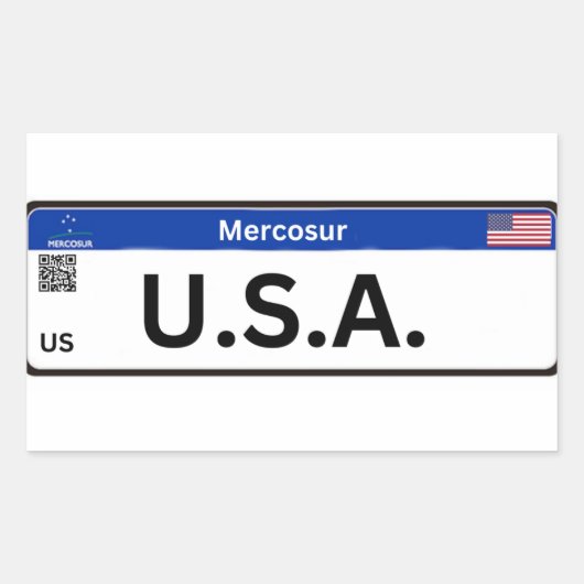 Stickers USA Mercosur (Voorkant)