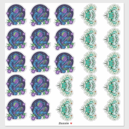 stickers van 2,375 inch x 2,625 inch (Vel)