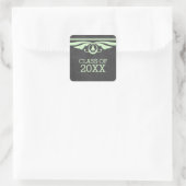 Stickers van Afstuderen met groen deco-alkboard (Tas)