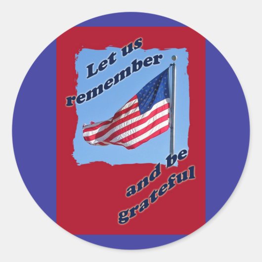 Stickers van American Flag Memorial Day (Voorkant)