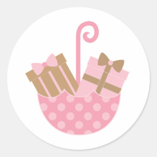 Stickers van baby shower of Vrijgezellenfeest