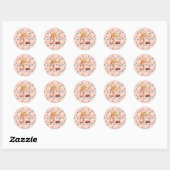 Stickers van baby shower van bosbouwhuisdieren (Vel)