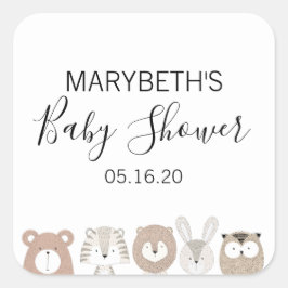 Stickers van Baby showers van kalveren