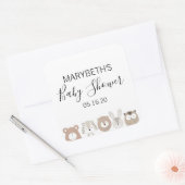 Stickers van Baby showers van kalveren (Envelop)