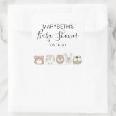 Stickers van Baby showers van kalveren (Tas)