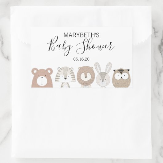 Stickers van Baby showers van kalveren (Tas)