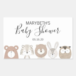 Stickers van Baby showers van kalveren