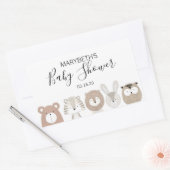 Stickers van Baby showers van kalveren (Envelop)