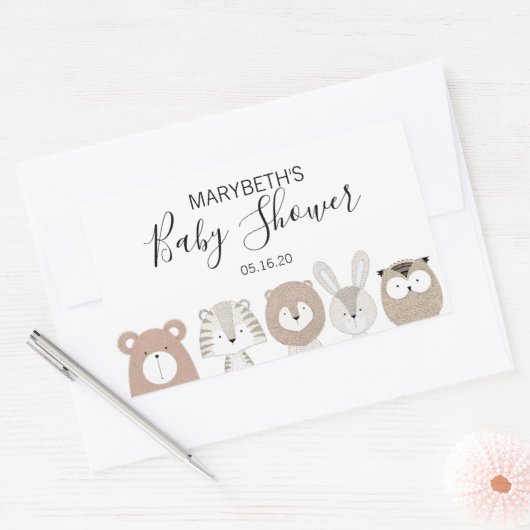 Stickers van Baby showers van kalveren (Envelop)