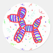 Stickers van Ballon Dogs Party (Voorkant)