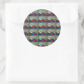 stickers van blauwe/rode zeemeermin (Tas)