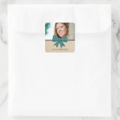 Stickers van Blauwgroen Afstuderen van Cute Bow (Tas)