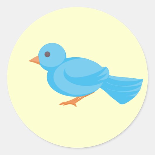 Stickers van blauwvogel/Envelopzegel (Voorkant)